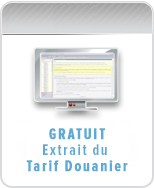 VERSION GRATUITE du Tarif Douanier